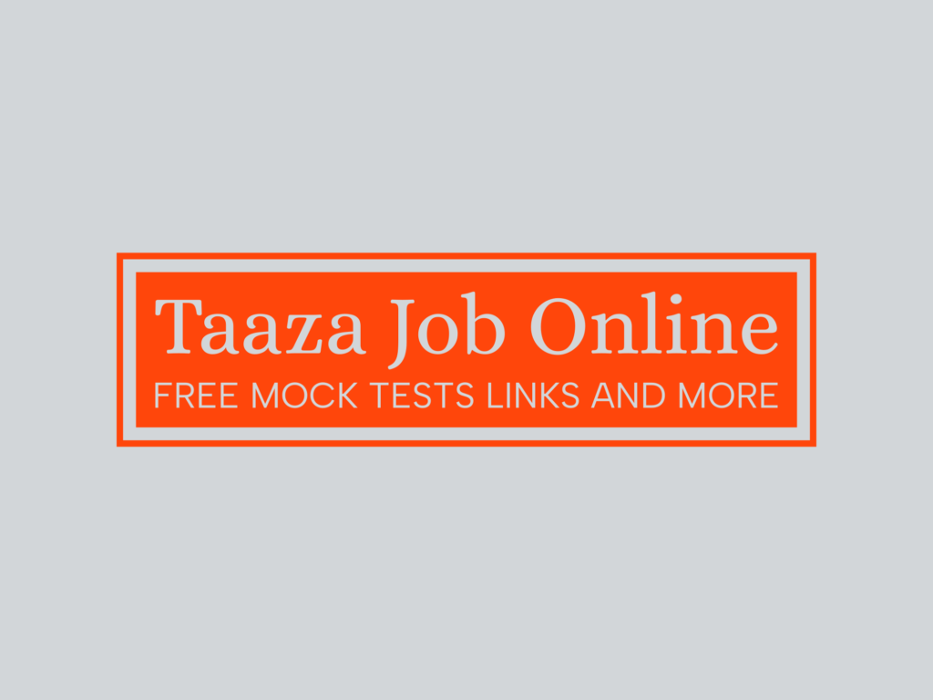 TAAZA JOB ONLINE